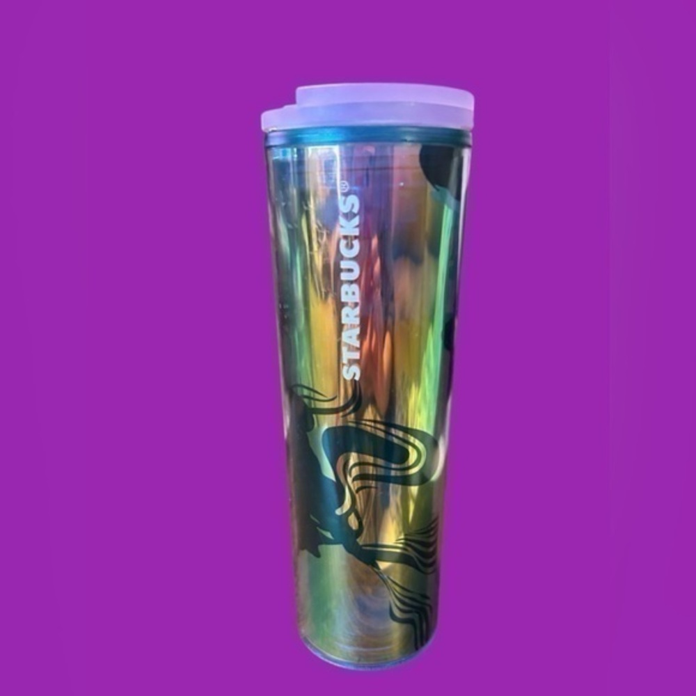 Starbucks Collectible Iridescent Double Mermaid Tail Tumbler